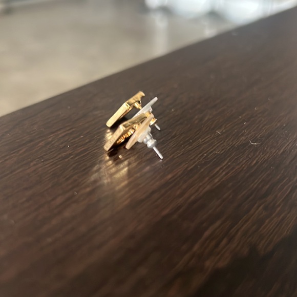 Kate Spade Iconic Gold Plated Studs with Cutout Spades - Picture 2 of 2